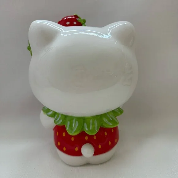 BLUE SKY CLAYWORKS SANRIO HELLO KITTY WINK STRAWBERRY DRESS HEART (NEW) - Picture 3 of 4